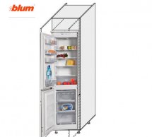 Пенал правый холодильник 60ПХ/2320 Pro Blum Миллениум WG