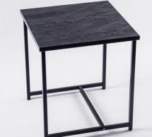 Столик Квадро М вугільний камінь 