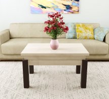 Стол-трансформер B-Fly Дуб шамони светлый/Венге