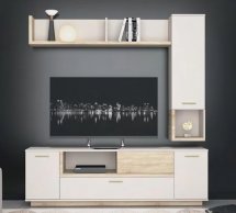 Модульная гостиная Норд Кашемир / Дуб сонома