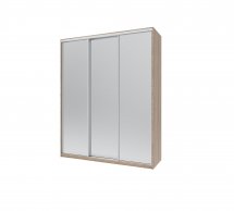 Шафа-купе з зеркалами Дорос Сіті Лайт дуб сонома 3 дверний 180 см