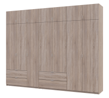 Шкаф для одежды Дорос Лукас дуб сонома 7 дверный 300 см