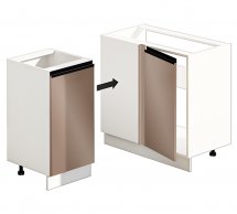 Тумба нижня Н90х60.82.1Д. кут. Мийка Сігма