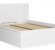 Ліжко двоспальне BRW Poland LOZ/140/B Tetrix / Тетрікс з підйомним механізмом та нішею для білизни ДСП