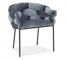 Стул Norte Velvet серый