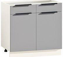 Тумба нижняя Н80.82.2Я2Д Лофт глянец