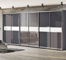 Шкаф-купе Комфорт мебель Модель-2 графит 6 дверный 540 см