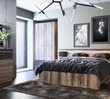 Модульная спальня Jagger/Джаггер Mebelbos Дуб монастырский/черный