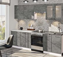 Кухня Хай-тек з текстурою комплект 