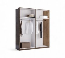 Шкаф 4дв с зеркалом Миромарк Квадро 4 дверный дуб барокко 183 см