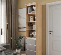 Шафа Морелі Т219 сонома/антрацит з полицями та шухлядами 50 см