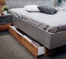 Кровать 1.6х2.0 мягкая спинка с ящика без каркаса Линц