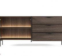 Комод 2D3S/181 с подсветкой дуб дунин Lumi