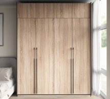 Шафа Морелі R-0019 Рамо 4 дверна сонома зі штангою та полицями 197см