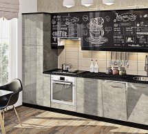 Модульная кухня Хай-тек цветная печать 