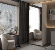 Шафа Дорос Гелар білий 2 Дзеркала 78 см