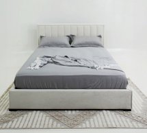 Ліжко м'яке двоспальне Шик Галичина Камелія з підйомним механізмом та нішею для білизни