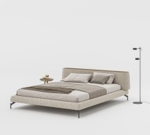 Кровать мягкая двуспальная Woodsoft Vertigo / Вертиго