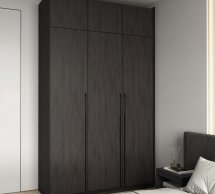 Шафа Морелі R-0016 Рамо 3 дверна венге зі штангою та полицями 150 см