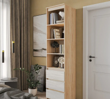 Шафа Морелі Т219 сонома/бетонз полицями та шухлядами 50 см