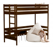 Ліжко двоярусне дитяче Щит бука Естелла Лаос