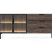 Комод 2D3S/181 с подсветкой дуб дунин Lumi