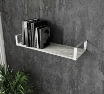 Полиця настінна бетон/білий XR28
