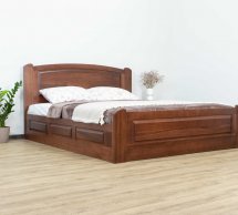 Кровать деревянная Дримка Эдель с подьемным механизмом и нишей для белья Бук