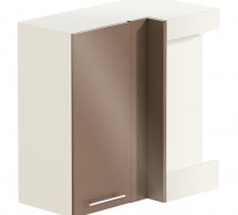 Шкаф верхний В70х40.72.1Д. кут./В70х40.92.1Д. кут. Крашеный высокий глянец