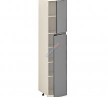 Шкаф П40.214.2Д для посуды с полками Альфа-ручка