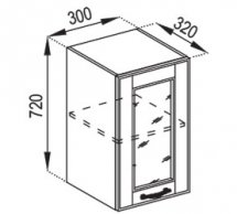 Тумба верхня В 30 Ск Домініка