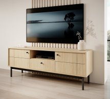 Тумба під ТВ дуб лінеа Japandi RTV154