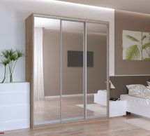 Шафа-купе з зеркалами Дорос Сіті Лайт дуб сонома 3 дверний 180 см