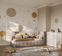 М'яке ліжко 0.9х2.0 з каркасом Келлі