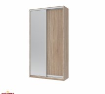 Шкаф-купе с зеркалом Дорос Сити Лайт дуб сонома 2 дверный 120 см