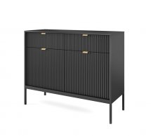 Комод Черный/Черные ножки KSZ104 Nova