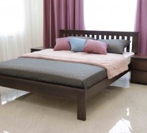 Кровать деревянная низкое изножье Дримка Жасмин Бук