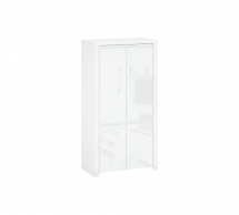 Шкафчик Мебельбос 4D [Q ] 2 дверный белый глянец Lingo 106 см