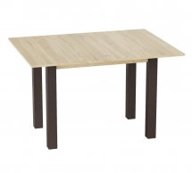 Стол-трансформер Dinner Glass Дуб сонома/Венге ноги/Бежевое стекло