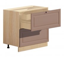 Тумба нижня Н80.82.2Я+1Я внутр. Атланта глянець