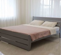 Ліжко двоспальне дерев'яне Дрімка Глорія Бук