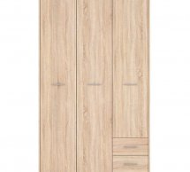Шафа SZF3D2S BRW Poland Nepo Plus 3 дверна дуб сонома 119 см