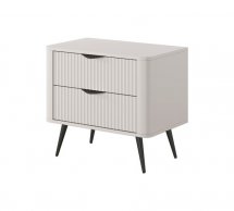 Тумба прикроватная 2S Беж/Черные ножки Lante