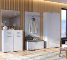 Модульная прихожая Миромарк Белла Белый глянец