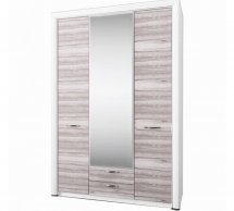 Шкаф с зеркалом 3D2S Mebelbos Olivia 3 дверный дуб анкона 136 см
