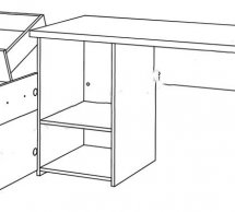 Стіл письмовий 1D1S Соло