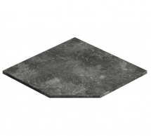 Стільниця кутова 28 мм Бетон чорний