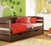 Ліжко дитяче Щит бука Естелла Нота Плюс