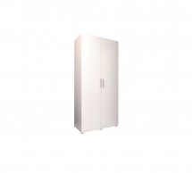 Шкаф Морели SТ 0009 2 дверный белый с трубой 100 см