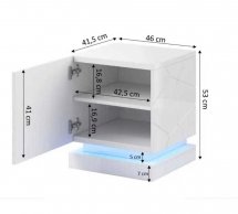Тумба прикроватная 2 шт. Qiu